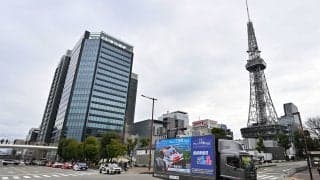 ラリー三河湾PRのために、名古屋市内でラリーカーがパレードを実施