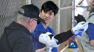 大谷翔平との再会に「涙出た」　背中ポンポンに笑顔…“名コンビ”に「2人の関係性好き」