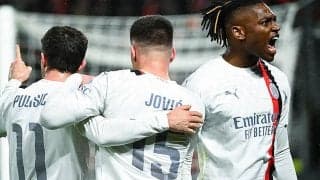 ミランがベスト16進出…ブリジョーにハット許して敗戦も初戦のアドバンテージ活かす【EL】