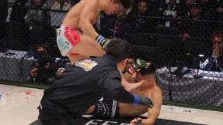 【RIZIN】「テクニカルKO勝利！」怪物くんが“元DEEP王者”喰いで連勝飾る　Xでもトレンド入り