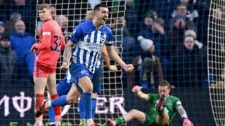 三笘不在のブライトン、低迷するエバートンに苦戦もダンクの土壇場弾でドローに持ち込む【プレミアリーグ】