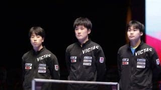 戸上隼輔にアクシデントも16歳松島輝空が救世主に　五輪出場権確保の日本男子、パリで3大会連続メダル狙う【世界卓球】