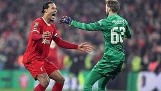 主将ファン・ダイク弾で120分の激闘制したリバプールが有終の美へまず1冠！　フル出場の遠藤航は新天地で初タイトル【EFLカップ】