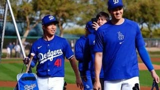 ド軍3人目の日本選手誕生か？　山本由伸の幼馴染が電撃キャンプ参加、大谷翔平も笑顔