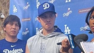 “HRデビュー”の大谷翔平、愛犬デコピンは「見てないんじゃないですか？」…一問一答