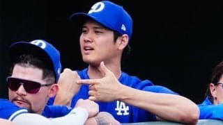 大谷翔平、由伸OP戦を電撃訪問　ポルシェで30分…指揮官称賛「素晴らしい同僚」