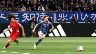 「激うま！」なでしこジャパン清水梨沙の疾風ダッシュ→股抜き突破→正確クロスにファン熱狂！北朝鮮撃破でパリ五輪行き決めた“決勝アシスト”は「痺れた」「技あり」「お見事」