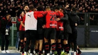 オカフォーが終盤に決勝弾、ミランが最終的に8人となったラツィオに競り勝つ【セリエA】