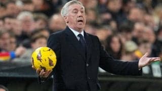 名将アンチェロッティにとっても「前例のないこと」　ベリンガムの幻ゴール＆退場に異議