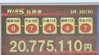 WIN5は2000万円超の払戻し…弥生賞はコスモキュランダが勝利してクラシック戦線へ名乗り