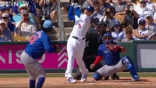 「ちょっとキレてた？」「メジャーいけるやん！」カブス今永昇太がMLB屈指の強打者から“伸びるストレート”で空振り三振を奪う瞬間　“セ界の奪三振王”がドジャース強力打線から三振を奪いまくる