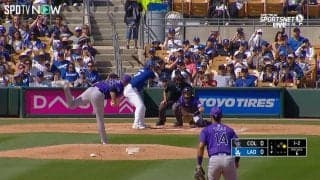 全然崩れないじゃん！大谷翔平に細心の注意を払った相手バッテリー、ぎりぎりに決めたはずのカーブが簡単に打たれて無念そう