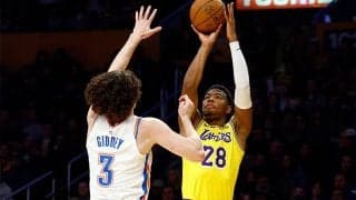 レイカーズがウェスタン首位のサンダーに快勝…八村塁は2試合連続2ケタ得点ならず