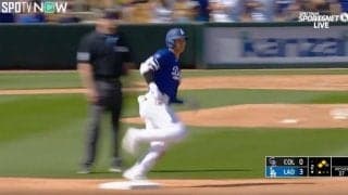 「変態スピード！」「速すぎるだろ」大谷翔平が一気にギアチェンジ→爆速“神走塁”を炸裂する瞬間　全力疾走だったらランニングホームラン級