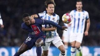 レアル・ソシエダはCL8強進出ならず　パリSGに敗れるも久保建英は終盤にゴール関与