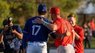 【MLB】「友人で素晴らしいチームメイト」大谷翔平、感動の再会に公式も注目　トラウトは「結婚もFA契約も祝福」と歓迎
