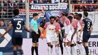 ライプツィヒ戦退場で3試合出場停止処分のボーフムFWクワーテン、ヒザ重傷で今季絶望に