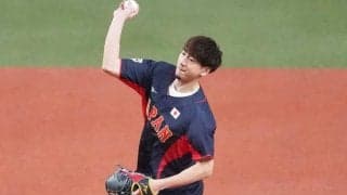 バスケ日本代表、比江島慎が侍J始球式で“ポーズ”披露　ワンバウンドも笑顔…球場拍手