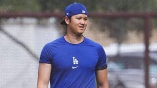 大谷翔平の“脚筋”が「思わず見とれる」　浮き出る筋はまるで彫刻…開幕へ仕上がり順調