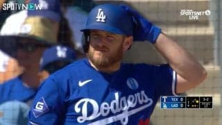 えっ、金属バット？大谷翔平の同僚強打者・マンシー、日差しに輝く“銀色バット”が威圧感