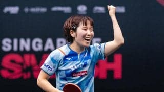 「第5シードをKO」平野美宇、衝撃の早田ひな撃破に公式脱帽　“ハリケーン”の快進撃に期待「日本のスターに注目」【WTTシンガポールスマッシュ】