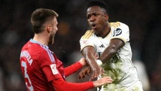 ヴィニシウスvsミンゲサにアンチェロッティ監督が私見　「最初に思ったのはシャツが破れていないかだった」