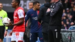 リーグ・アンでフル出場からも遠ざかるムバッペに…エンリケ監督「今後の幸運を祈るしかできない」