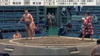 「ふらふらw」力士が酸欠状態で方向感覚を失う珍事…仕切り線に戻れず「おっとと」「なんかいろいろ間違えてる」視聴者ツッコミ