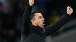 「楽しむべき瞬間」 バルサの4季ぶりCL8強入りにチャビ監督も歓喜！ 17歳CBクバルシにも「目を見張るばかり」