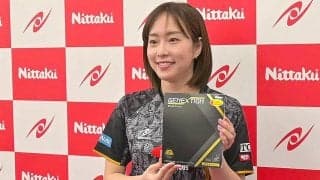 石川佳純が紹介！新商品ラバー「ジェネクション」の魅力【2024 春ニッタク展示会】