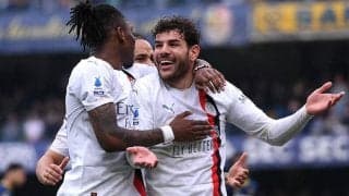 テオ弾など3発のミランがヴェローナに勝利で公式戦5連勝【セリエA】