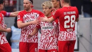 「ヤバすぎ！」「これはシビれる」キレキレの堂安律にGKが一歩も動けず！ニアを撃ち抜き、レバークーゼンからまたゴール「お得意様じゃん」