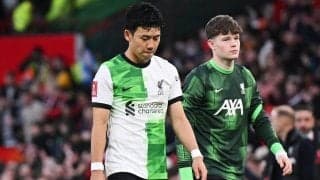 「劇的な疲労が…」「疲れが見え始めた」遠藤航はまずまずの評価も疲労が顕著に…それでもプレーは評価「ユナイテッドに欠けているものを時折見せた」