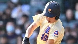 公式戦初打席で決勝打　「ガラガラ声」の星稜の背番号20　センバツ