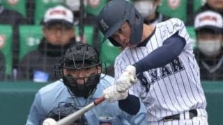 左翼手が従来より25歩前　阿南光が前進守備を打ち破る　センバツ