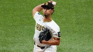 ダルビッシュ、4回途中1失点で降板　大谷との初対決は2打数1安打…開幕戦また勝ち負けつかず