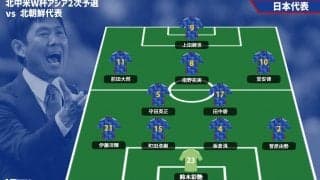 日本代表が北朝鮮代表戦のスタメン発表！ 板倉滉がゲームキャプテンに