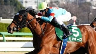 【フラワーC】津村「発走時間が遅くなって落ち着いた」ミアネーロが重賞初制覇