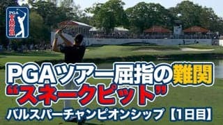 【動画】PGAツアー屈指の難関イニスブルックリゾートのあがり3ホール”スネークピット”に挑む【バルスパーチャンピオンシップ1日目】