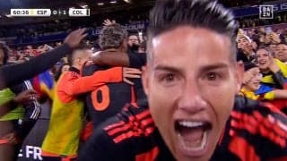 「レベチだ！」遠藤航チームメイトの神ドリブル→伊東純也・元相棒の超絶ジャンピングボレーでスタジアム大爆発の一部始終！ ハメス・ロドリゲスも大興奮のゴラッソ