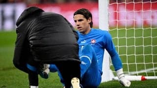 ゾマーが代表戦で負傷交代、右足首の捻挫か