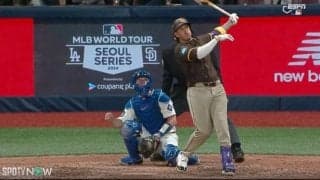 バットが凶器に見える！ MLBの暴れん坊のイカつすぎる“確信歩き”が炸裂した瞬間　激しい乱打戦を鎮圧したパドレスの主砲・マチャドが豪快すぎる弾丸アーチ