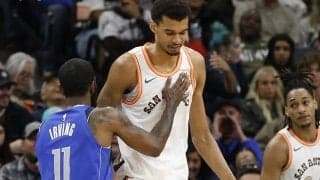 カイリーがウェンバンヤマの守備力を高評価「彼はガードを守るタイミングを心得ている」