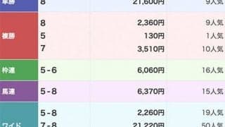 名古屋4Rで3連単551万3510円の大波乱 1着馬は単勝216倍、3着馬は単勝489.6倍
