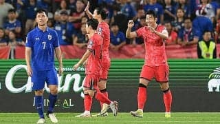 韓国が3発快勝で新体制初白星！　石井＆小倉監督率いるタイ＆シンガポールは敗戦…【2026W杯アジア2次予選】