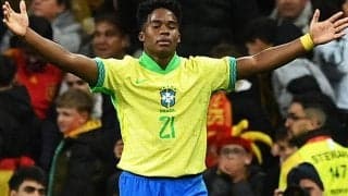 「ボレーうま」「これは本物」ブラジル代表の17歳エンドリッキがスペイン相手に左足ボレー弾！衝撃の2戦連発が話題「末恐ろしい」