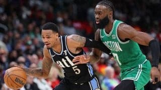 前半に背負った30点差を挽回…ホークスがセルティックス相手にホームで大逆転勝利