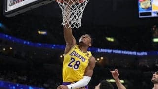 「すごい」…レイカーズ公式X、3Pのキャリアハイを更新した八村塁の活躍を日本語で発信