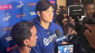 大谷翔平の“新相棒”に「なんかほっこり」　発言に思わず笑み…初対応も「ナイスコンビ」