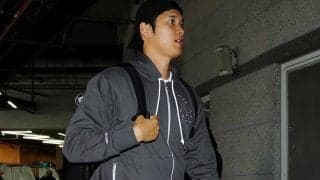 大谷翔平、濡れ髪のまま超速帰宅「お疲れっした」　真美子夫人ら観戦も今季初無安打